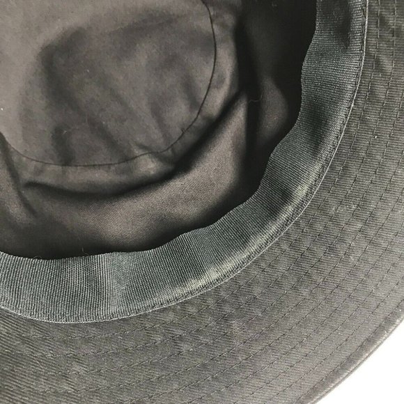 Auth CELINE AU5B968P bucket hat bob hat logo hat cotton Black/White - Picture 8 of 10